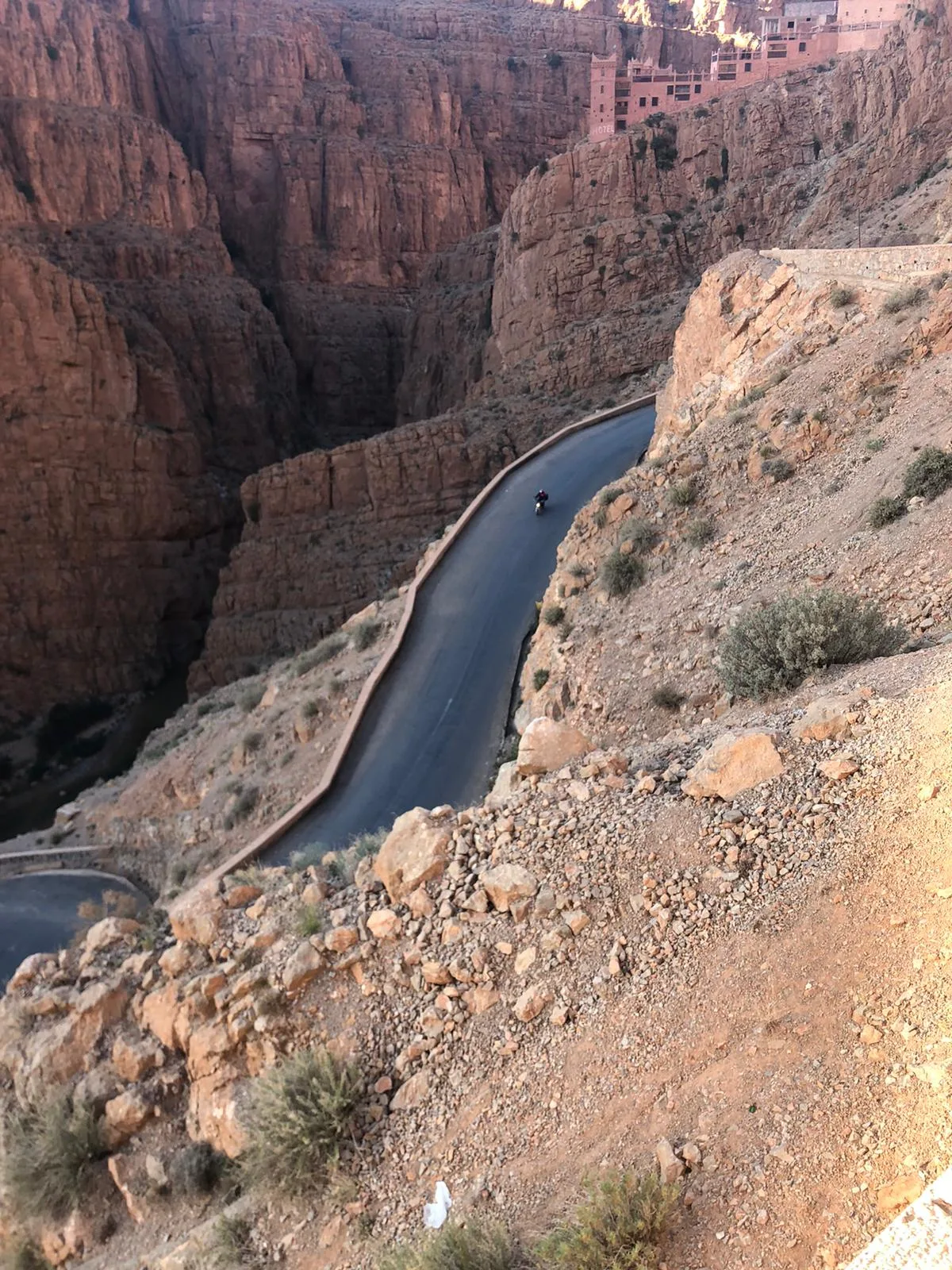 Monkey Run Morocco January 2020 - driving down the Gorge by Ranji on Day 5.