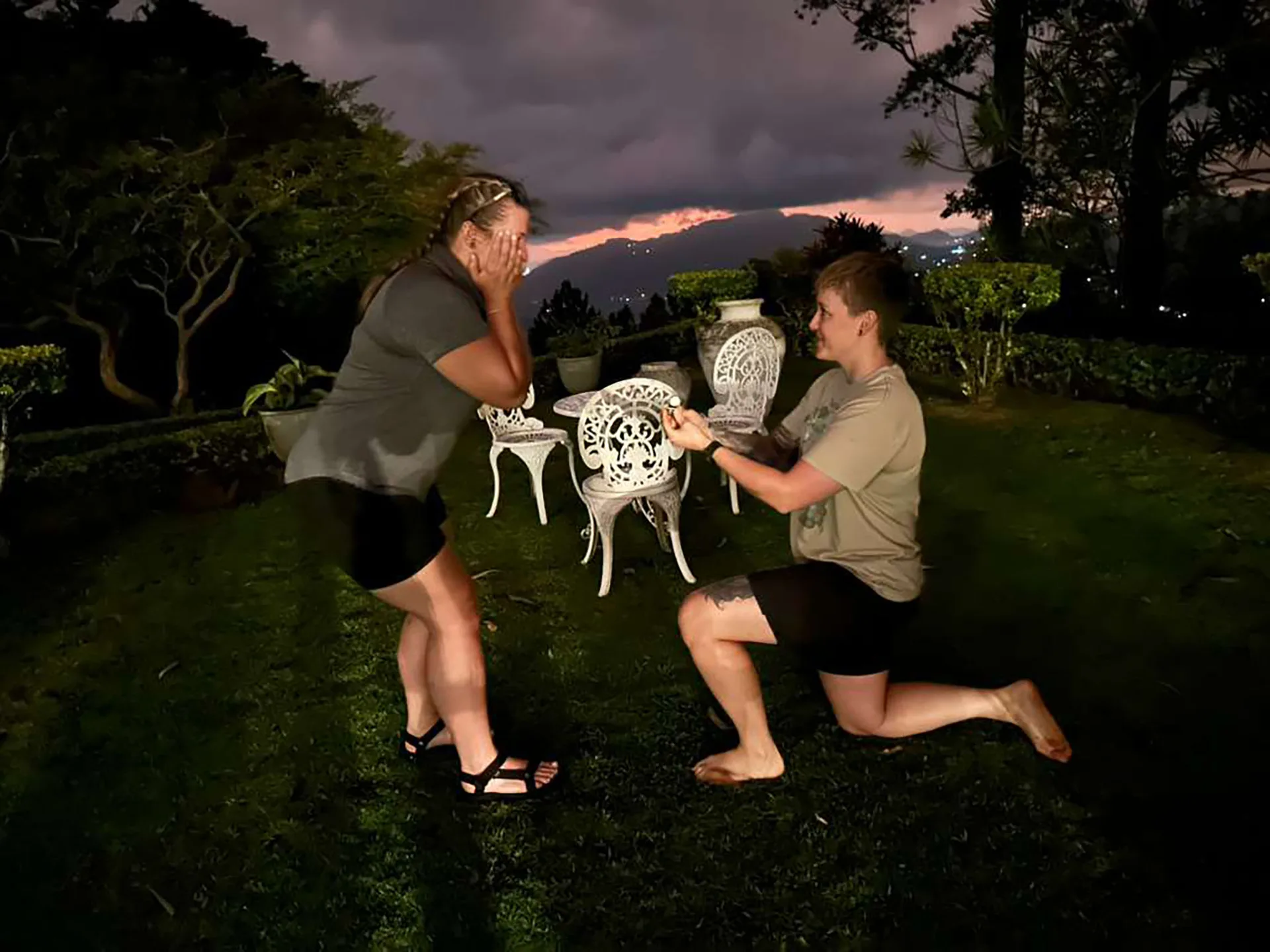 Hannah and Stacy committing to a lifetime of adventuring in tiny vehicles (hopefully), Team Exhaust Appeal, Rickshaw Run Sri Lanka October 2025.