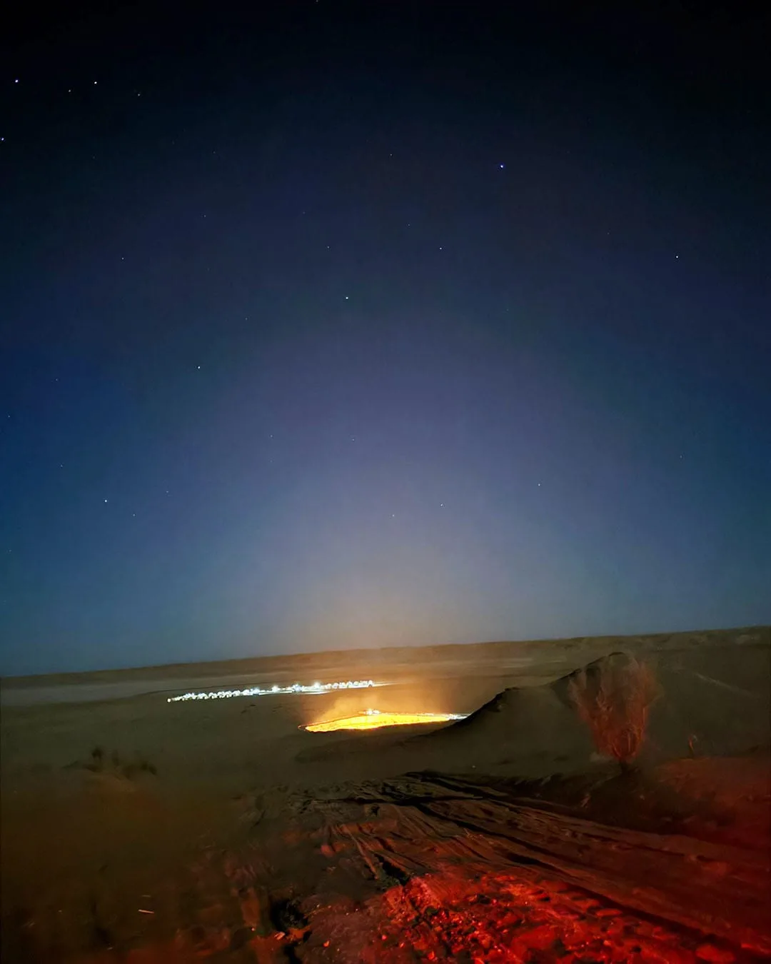 Team OK Georgie! at the Darvaza Gas Crater or
