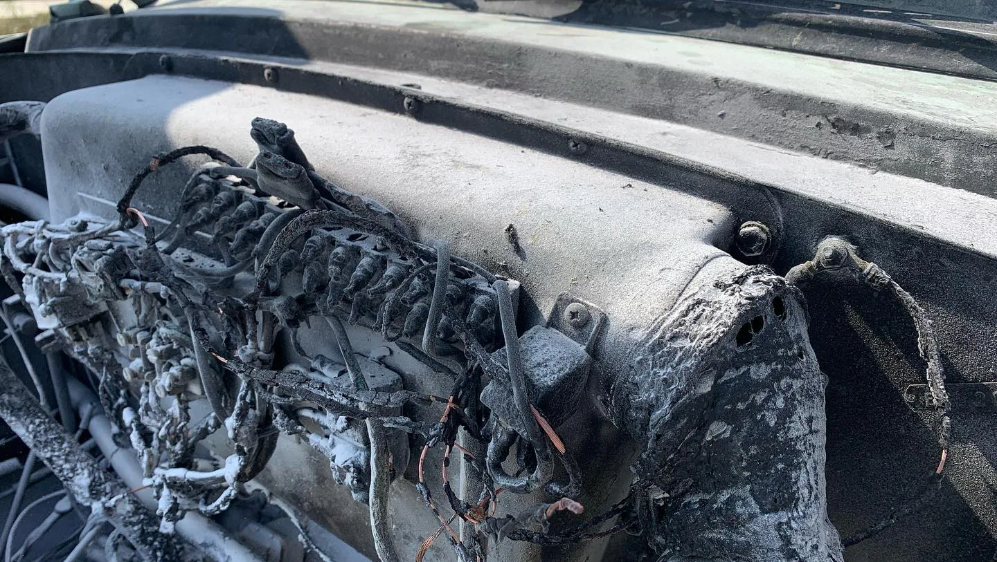 Engine fire in Istanbul