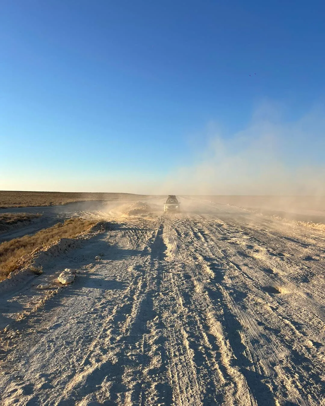 Team Steppe by Steppe - Micras to Mongolia on the way to the Bekdash border with Turkmenistan