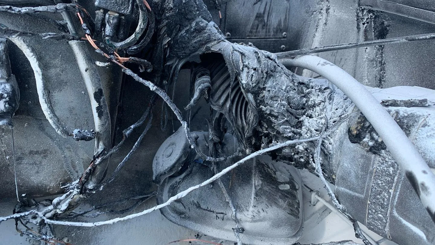 Engine fire in Istanbul