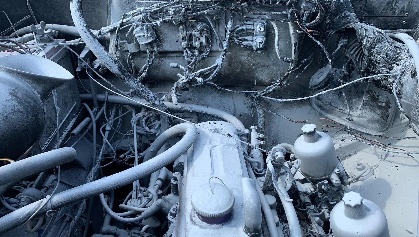 Engine fire in Istanbul